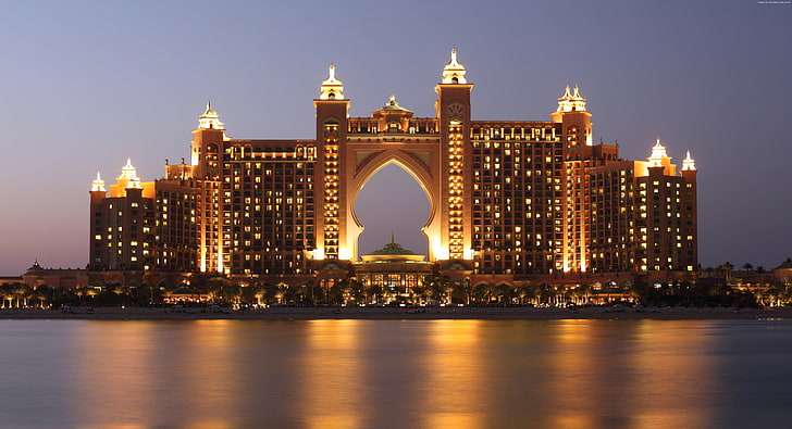 "Exterior view of the West Tower of Atlantis, The Palm in Dubai, showcasing its stunning architecture and iconic presence."