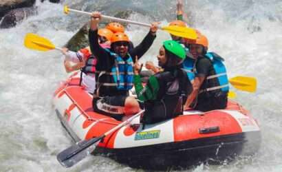 Adventures on Bali's River Rafting Activity